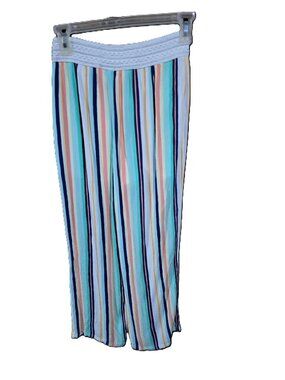 Amy Byer Activewear Pants Multicolor Stripes Lined Girls Size Large